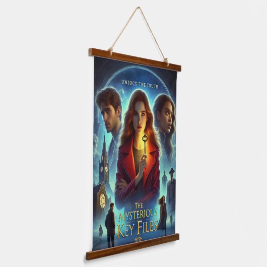 De mysterieuze sleutelbestanden: boek Hoesje Hangend Wandkleed (Gebogen)