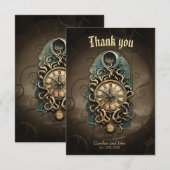 De mysterieuze steampunk-beweging bedankkaart (Voorkant / Achterkant)