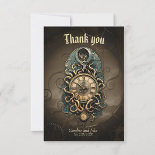 De mysterieuze steampunk-beweging bedankkaart