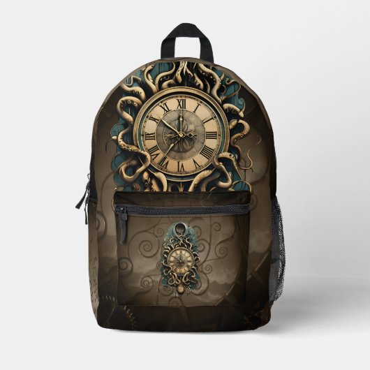 De mysterieuze steampunk beweging. bedrukte rugzak (Voorkant)