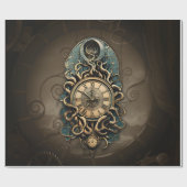 De mysterieuze steampunk beweging. cadeaupapier (Vlak)