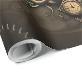 De mysterieuze steampunk beweging. cadeaupapier (Rol Hoek)