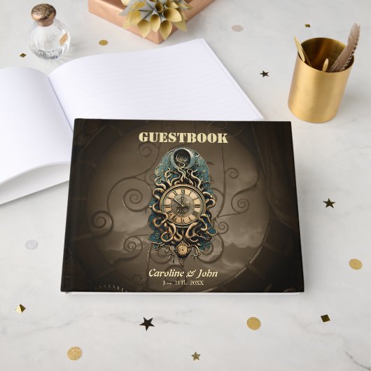 De mysterieuze steampunk beweging. gastenboek (Voorkant open)