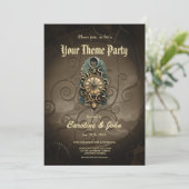 De mysterieuze steampunk beweging. kaart (Staand voorkant)