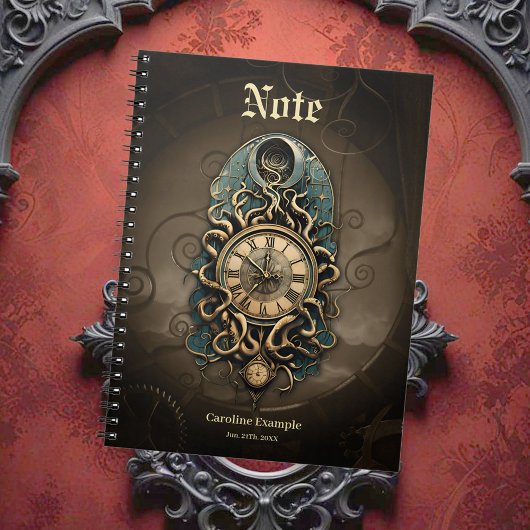 De mysterieuze steampunk beweging. notitieboek