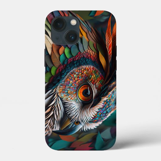 De Mysterieuze Uil Stevige Apple iPhone 13 mini Ho Case-Mate iPhone Case (Achterkant)
