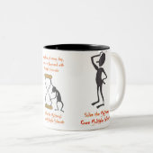 "De MyStery-mok oplossen" Tweekleurige Koffiemok (Voorkant rechts)