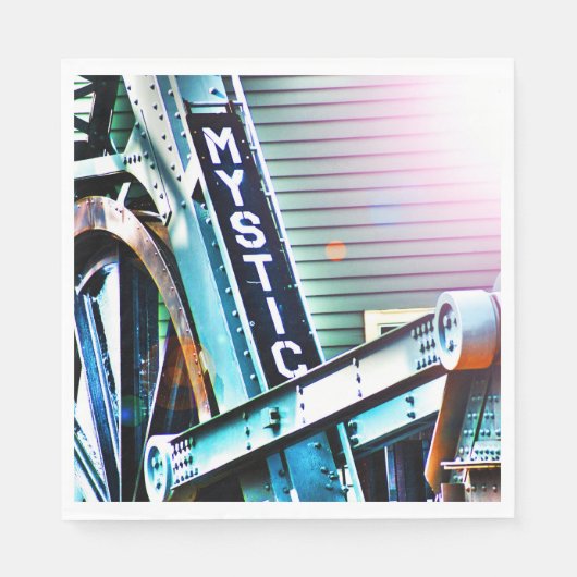 De Mystic River Drawbridge zoals ik ze zie Servetten (Voorkant)