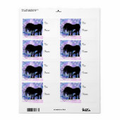 De Mystical Black Unicorn (laat het sneeuwen) Etiket (Full Sheet)