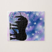 De Mystical Black Unicorn (laat het sneeuwen) Legpuzzel (Horizontaal)