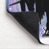 De Mystical Black Unicorn (laat het sneeuwen) Muismat (Hoek)