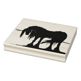 De Mystical Black Unicorn (lijn) Rubberstempel