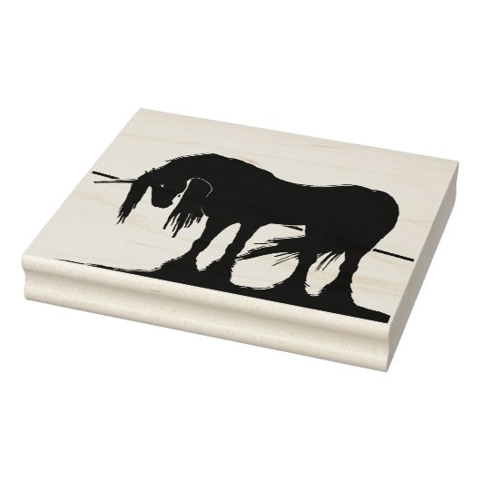 De Mystical Black Unicorn (lijn) Rubberstempel (Stempel)