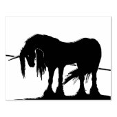 De Mystical Black Unicorn (lijn) Rubberstempel (Afrduk)