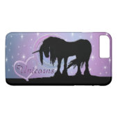 De Mystical Black Unicorn (Pastel Swirl) Case-Mate iPhone Case (Achterkant (Horizontaal))