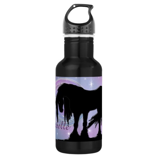 De Mystical Black Unicorn Waterfles (Voorkant)