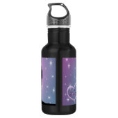 De Mystical Black Unicorn Waterfles (Achterkant)