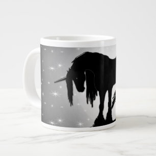De Mystical Black Unicorn (waze maan) Grote Koffiekop