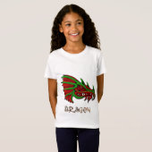 De Mystical Dragon Fantasy Art herken T-shirt (Voorkant volledig)