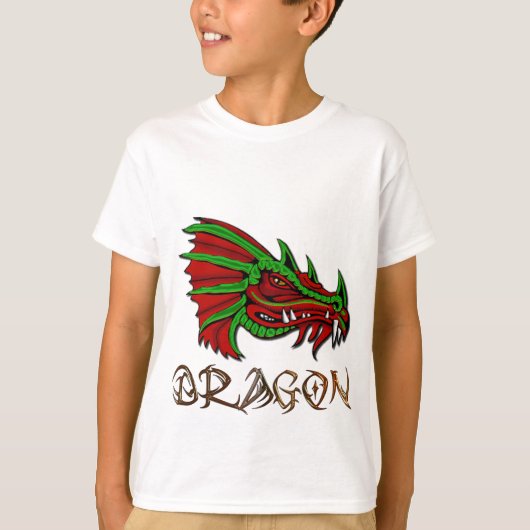 De Mystical Dragon Fantasy Art herken T-shirt (Voorkant)