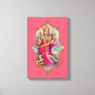 De mystiek van India 11 - omhulde canvas Afdruk