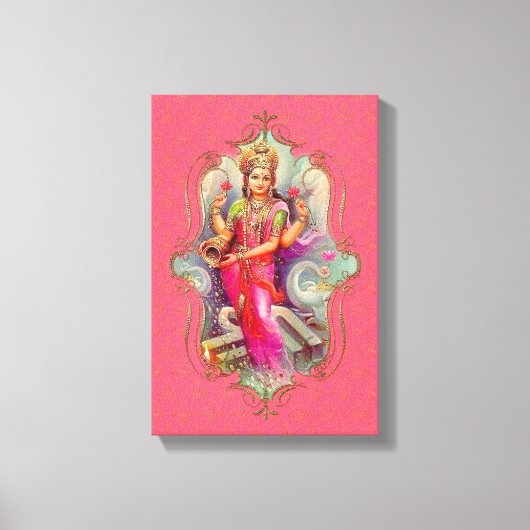 De mystiek van India 11 - omhulde canvas Afdruk (Voorkant)