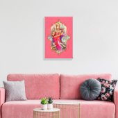 De mystiek van India 11 - omhulde canvas Afdruk (Insitu (Woonkamer))
