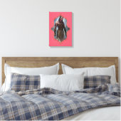 De mystiek van India 13 - omheind canvas Afdruk (Insitu (Slaapkamer))