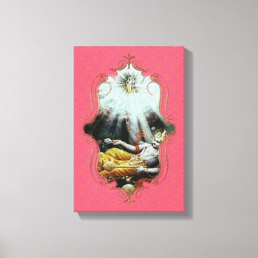 De mystiek van India 14 - omhulde canvas Afdruk (Voorkant)