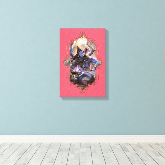 De mystiek van India 16 - omhulde doek Canvas Afdruk (Insitu (Houten vloer))