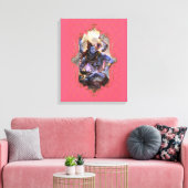 De mystiek van India 16 - omhulde doek Canvas Afdruk (Insitu (Woonkamer))