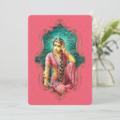 de mystiek van India 22 - Wenskaart Aankondiging (Staand voorkant)