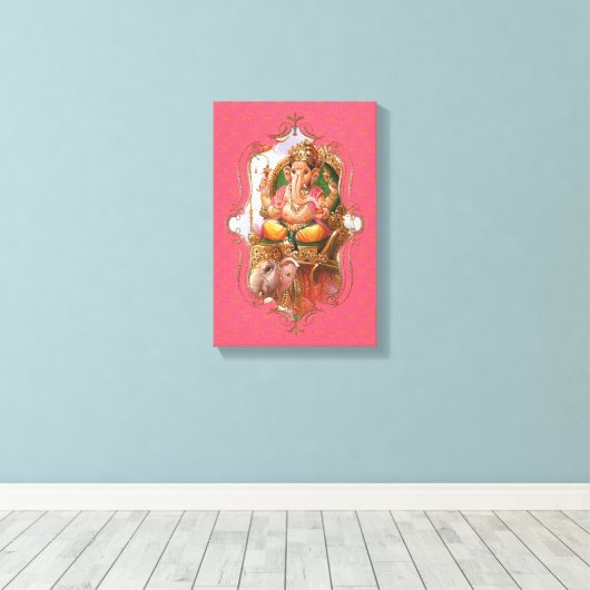 De mystiek van India 23 - omheind canvas (Insitu (Houten vloer))