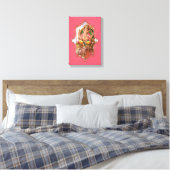 De mystiek van India 23 - omheind canvas Afdruk (Insitu (Slaapkamer))