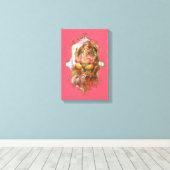De mystiek van India 23 - omheind canvas Afdruk (Insitu (Houten vloer))