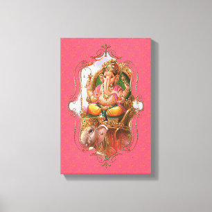 De mystiek van India 23 - omheind canvas Afdruk