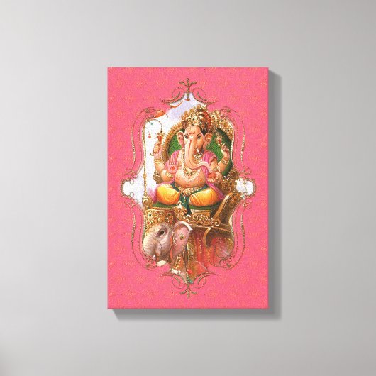 De mystiek van India 23 - omheind canvas Afdruk (Voorkant)