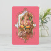 de mystiek van India 23 - Wenskaart Aankondiging (Staand voorkant)