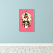 De mystiek van India 24 - omhulde canvas (Insitu (Houten vloer))