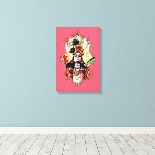 De mystiek van India 24 - omhulde canvas (Insitu (Houten vloer))