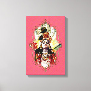 De mystiek van India 24 - omhulde canvas Afdruk