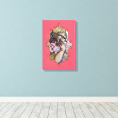 De mystiek van India 25 - omhulde canvas (Insitu (Houten vloer))