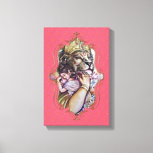 De mystiek van India 25 - omhulde canvas (Voorkant)