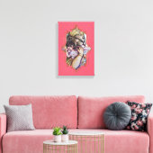 De mystiek van India 25 - omhulde canvas (Insitu (Woonkamer))