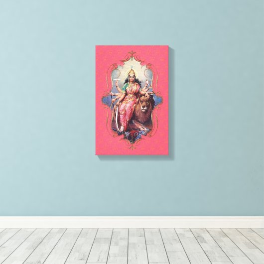 De mystiek van India 27 - omhulde canvas (Insitu (Houten vloer))