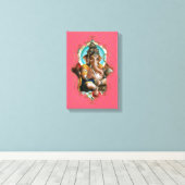 De mystiek van India 28 - omhulde canvas Afdruk (Insitu (Houten vloer))