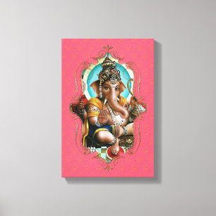 De mystiek van India 28 - omhulde canvas Afdruk