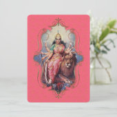 De mystiek van India 28 - Wenskaart Aankondiging (Staand voorkant)