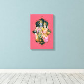 De mystiek van India 29 - omheind canvas Afdruk (Insitu (Houten vloer))