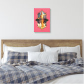 De mystiek van India 31 - omheind canvas Afdruk (Insitu (Slaapkamer))